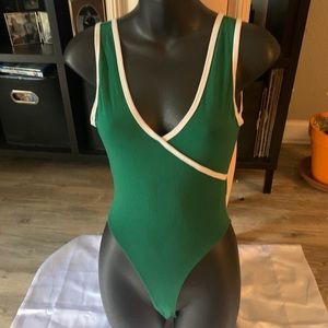 Snap Bodysuit - Green Small